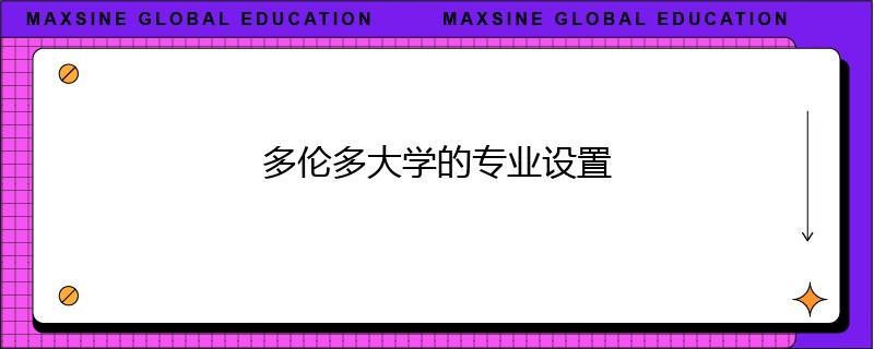 多倫多大學的專業設置