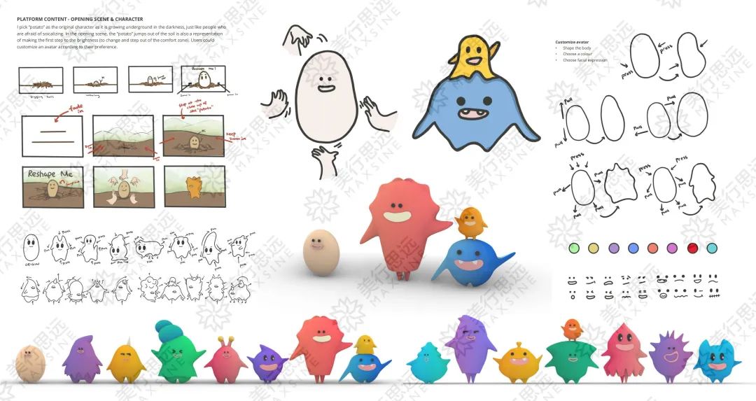 跨國線上學習，用“治愈”作品集，拿下LCC、格拉斯哥設計管理offer！