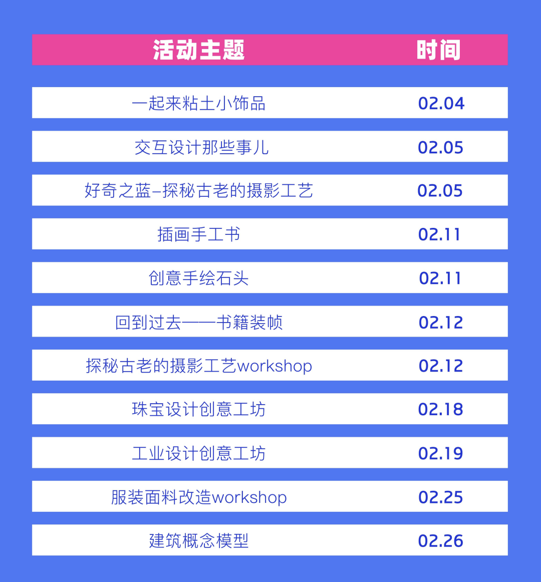 2月Update | 新年伊始，眾多重磅活動齊上陣，打卡即將開啟！